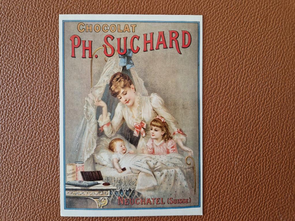 kaart Chocola, cacao, Chocolat, Ph. Suchard, Verzamelen, Verzenden, 1940 tot 1960, Ongelopen, Ambachten of Beroep