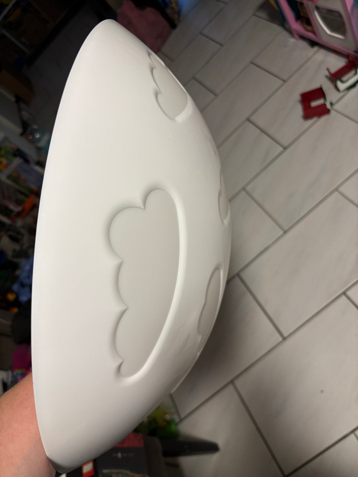 IKEA Skojig Plafondlamp - Wolken Design, Huis en Inrichting, Ophalen, Wit, Gebruikt, Kunststof