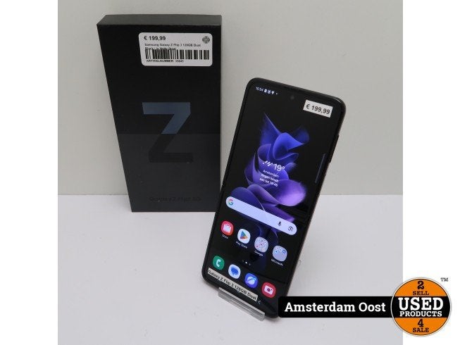 Samsung Galaxy Z Flip 3 128GB Dual Black | In Nette Staat