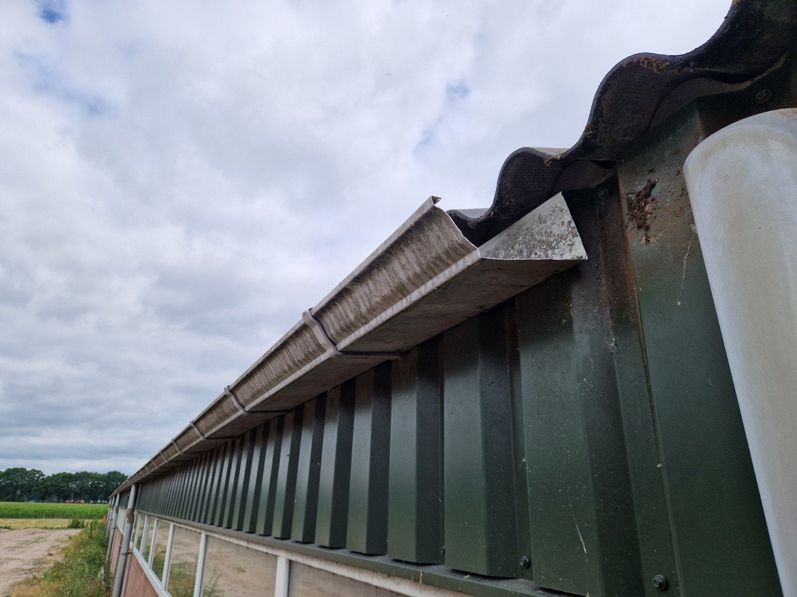 Aluminium dakgoot, Ophalen, Gebruikt, 15 m² of meer, Metaal