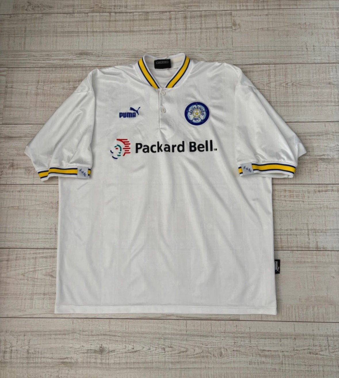 Leeds United thuisshirt 1996-1997 (XL), Maat XL, Ophalen of Verzenden, Shirt