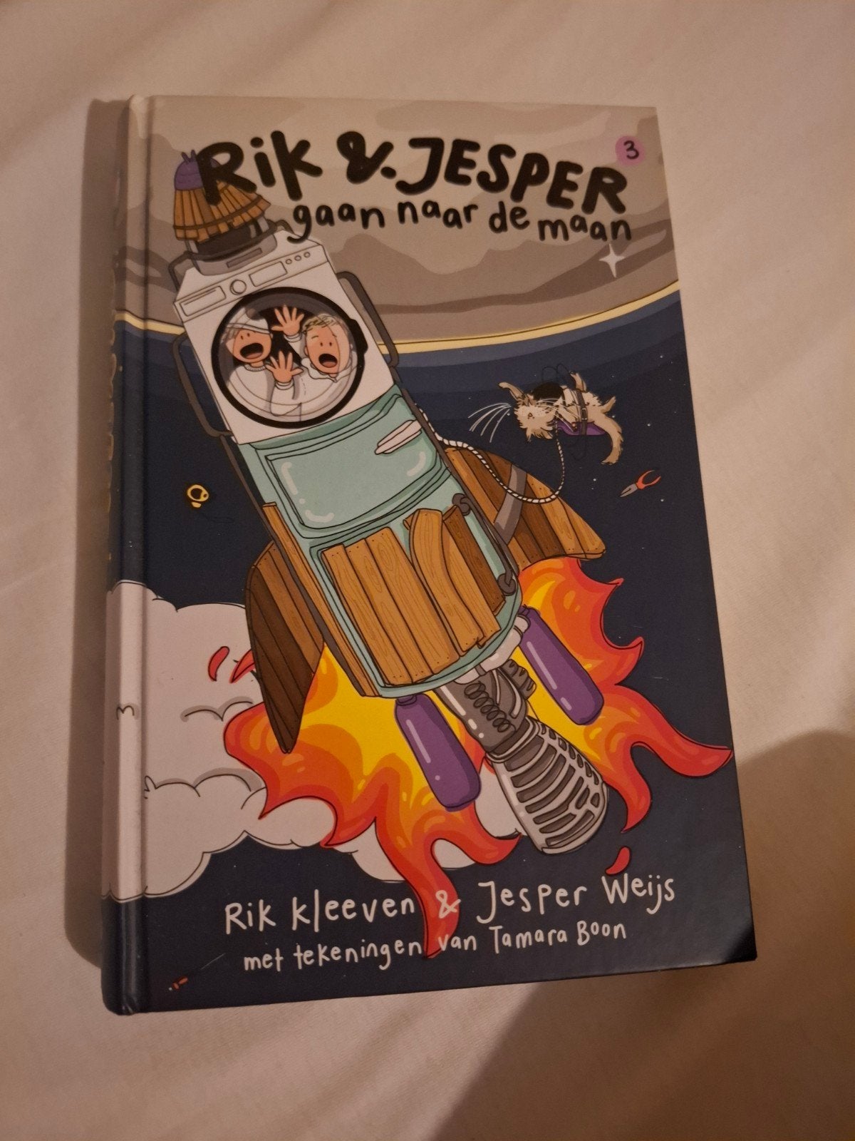 Rik & Jesper gaan naar de maan - Avontuurlijk kinderboek, Ophalen of Verzenden