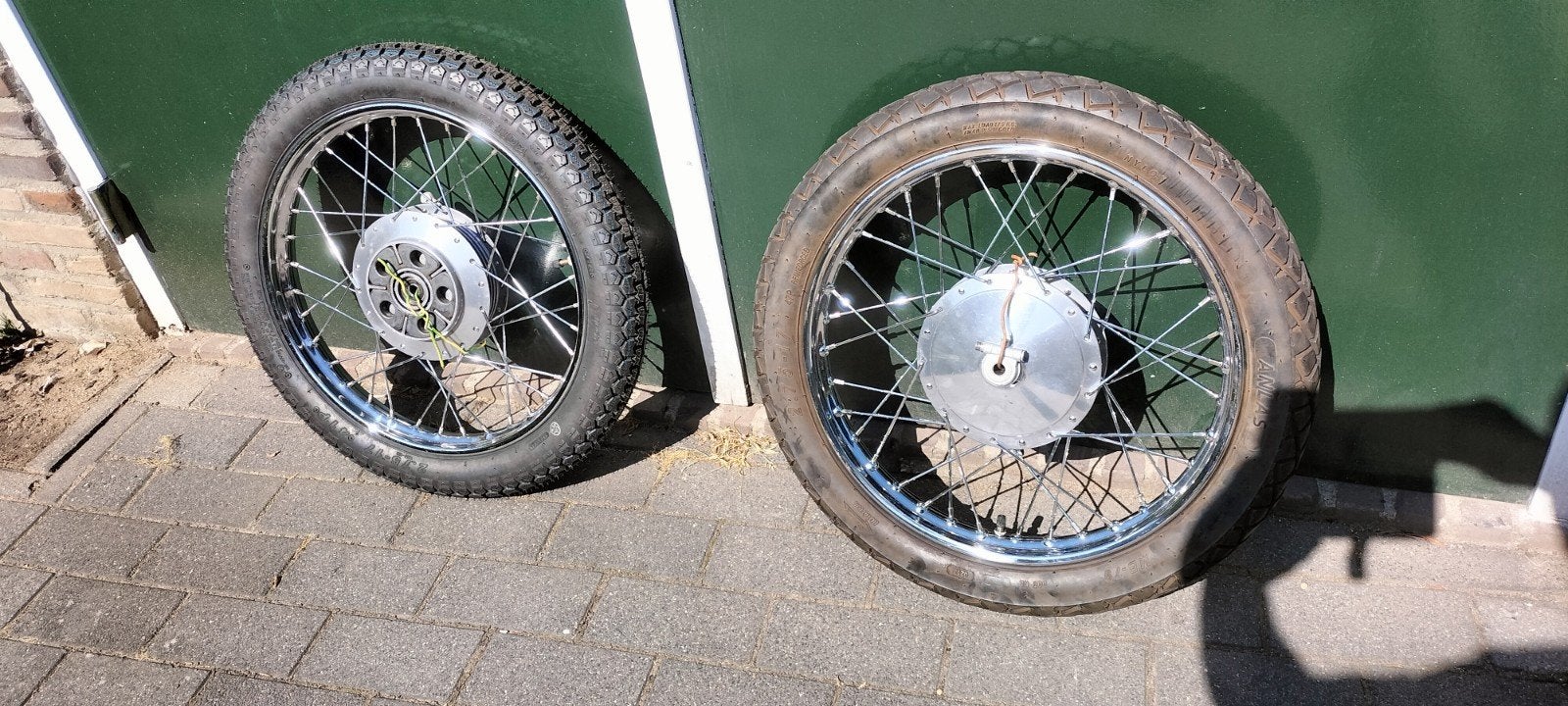 Kreidler wielen set 150 mm met goede banden, Fietsen en Brommers, Brommeronderdelen | Kreidler, Verzenden, Overige typen