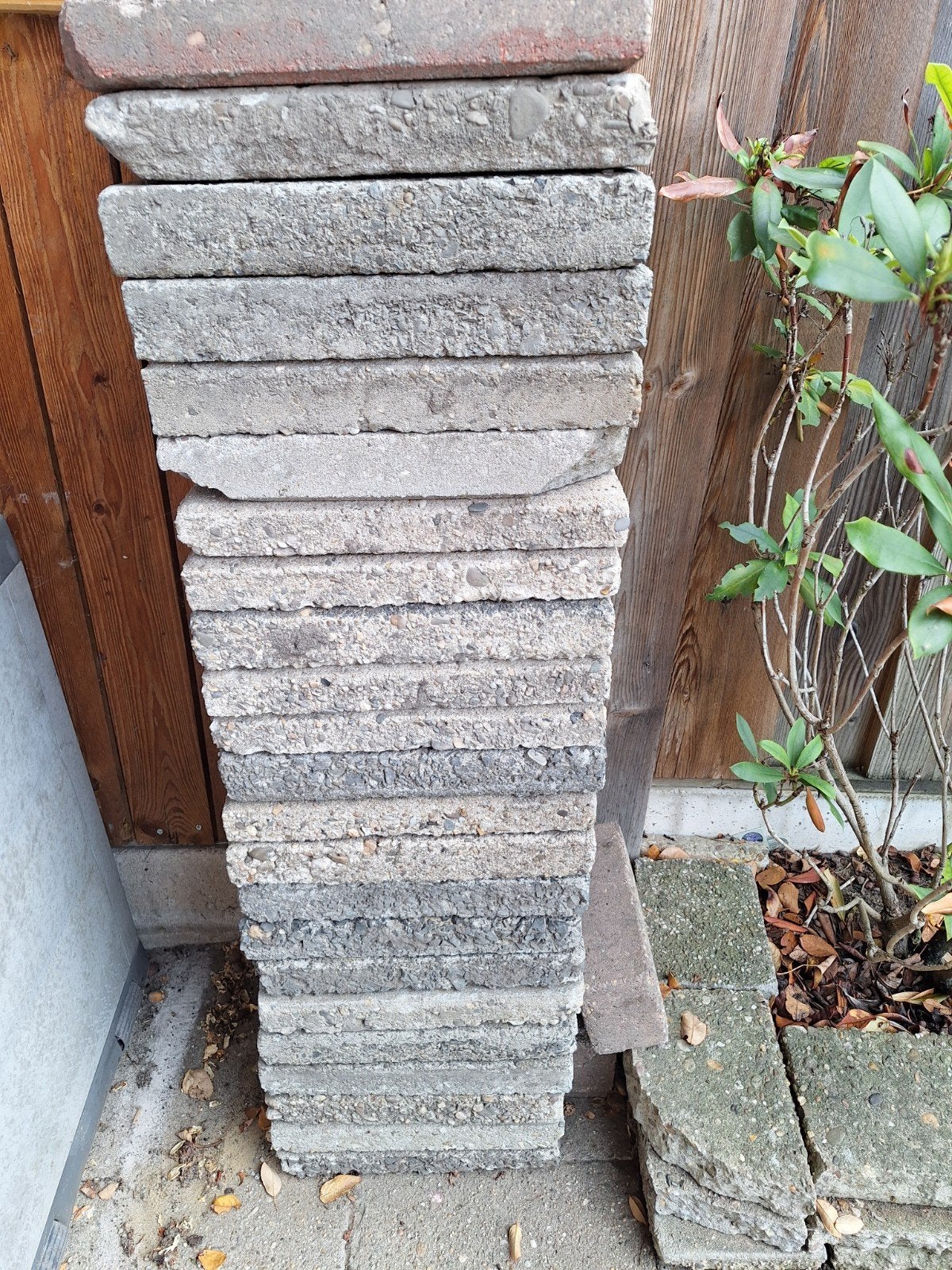 stoeptegels 23x, Ophalen, Gebruikt, Beton