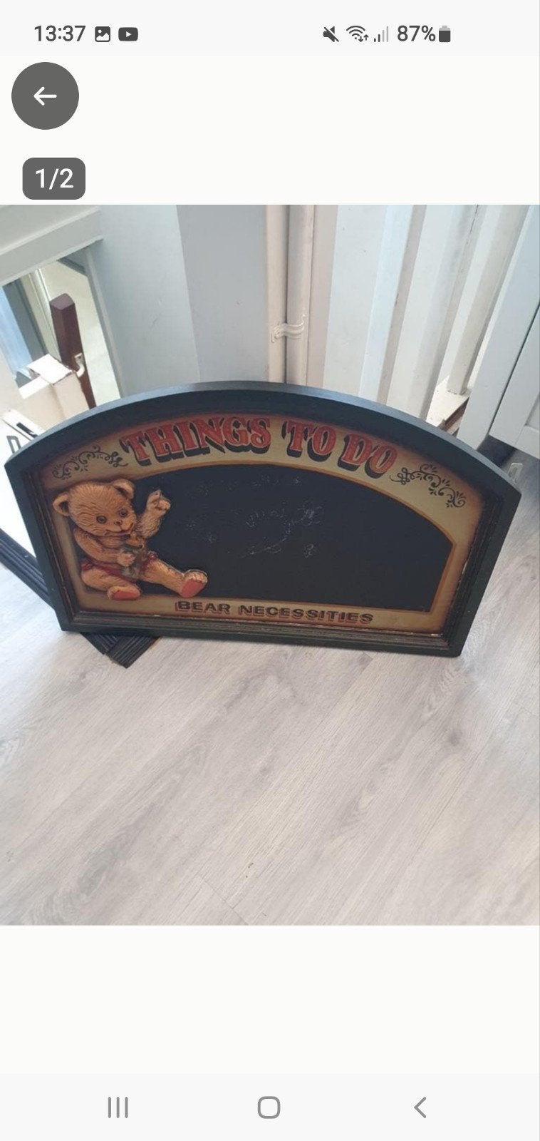 vintage krijtborden, Ophalen