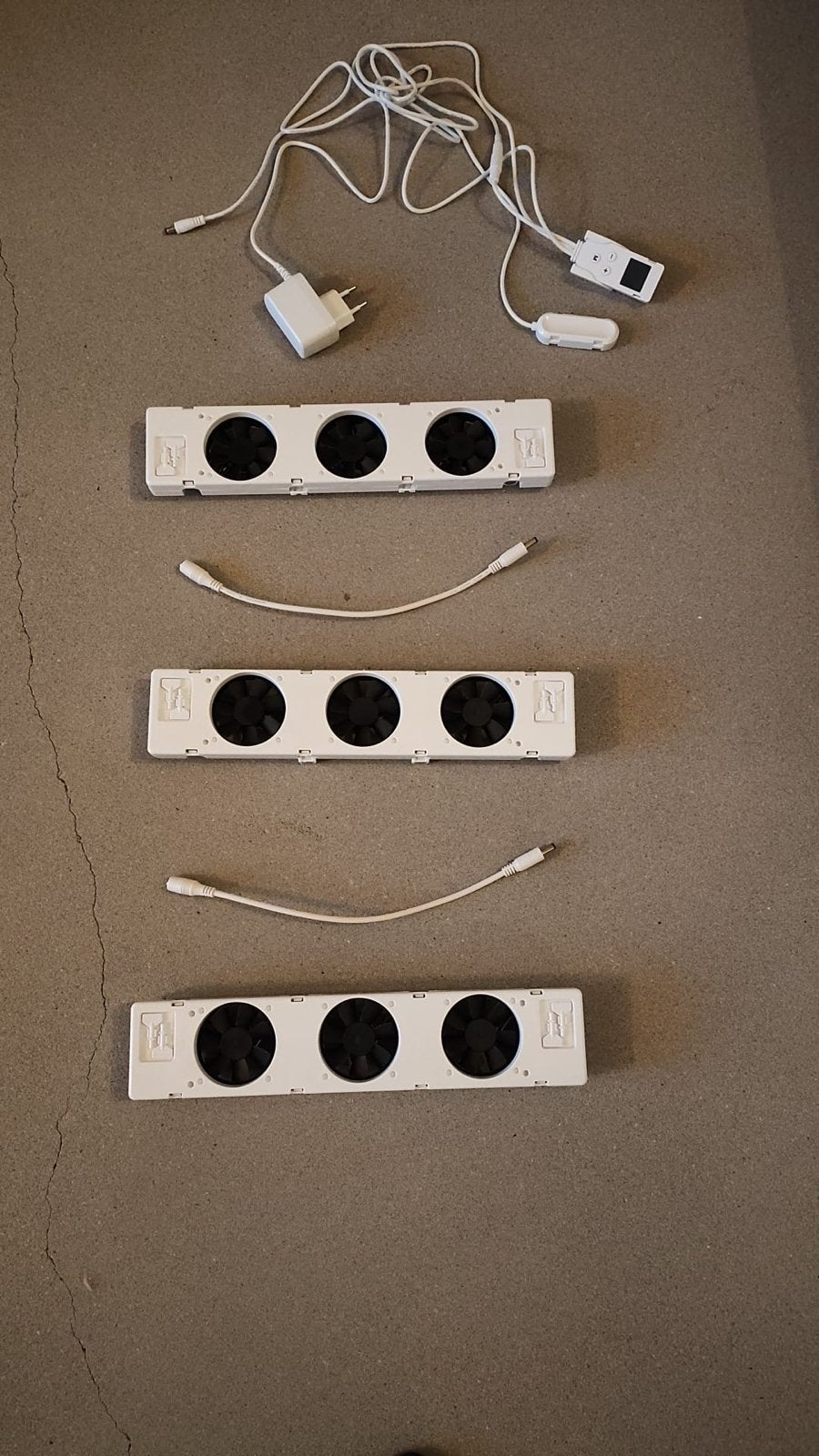 SpeedComfort radiator ventilatoren trio set - ZGAN, Witgoed en Apparatuur, Ventilatoren, Ophalen, Zo goed als nieuw, Radiatorventilator
