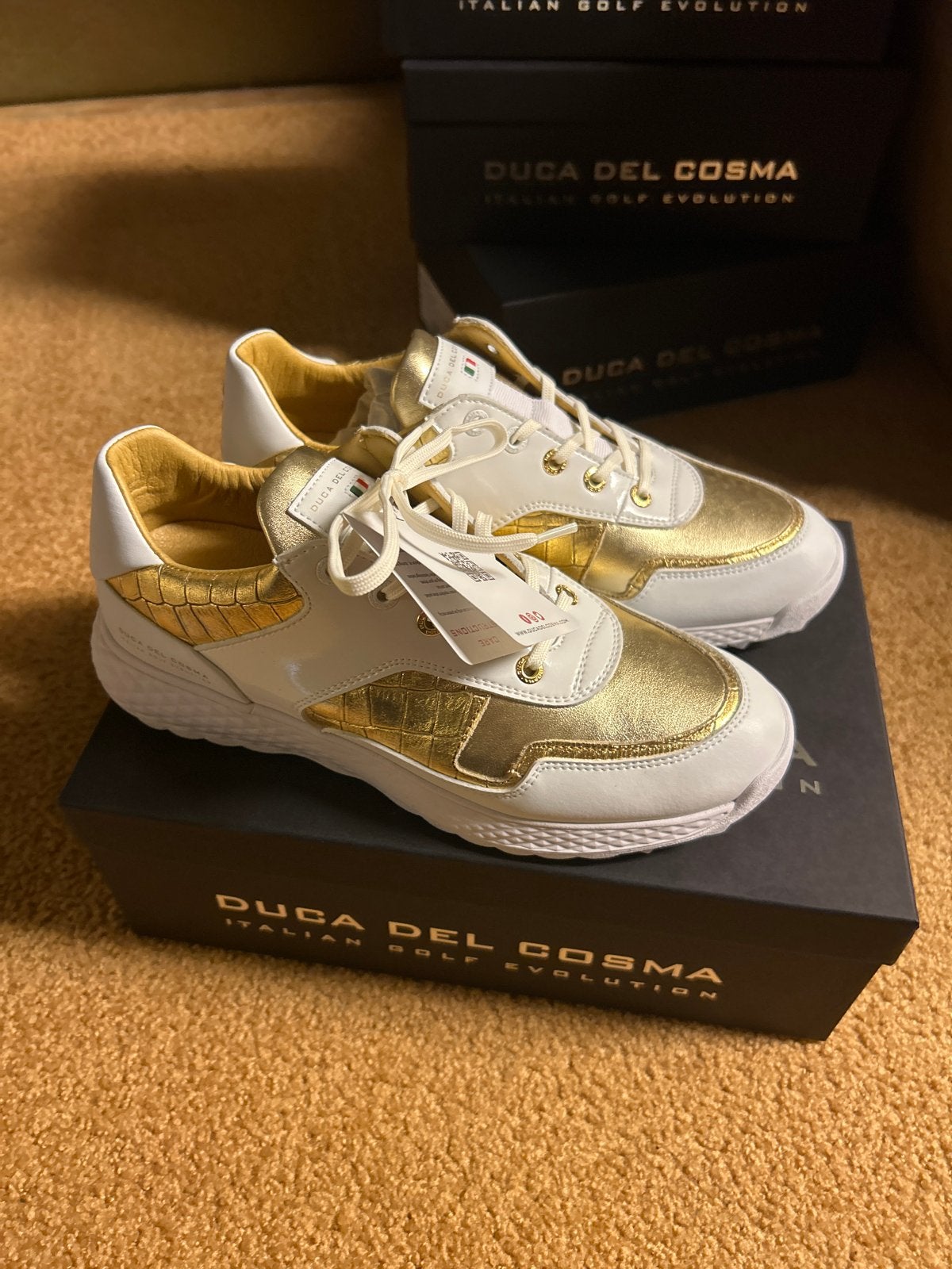 Nieuwe Duca del Cosma golfschoenen dames maat 39, Overige merken, ., Schoenen, Nieuw