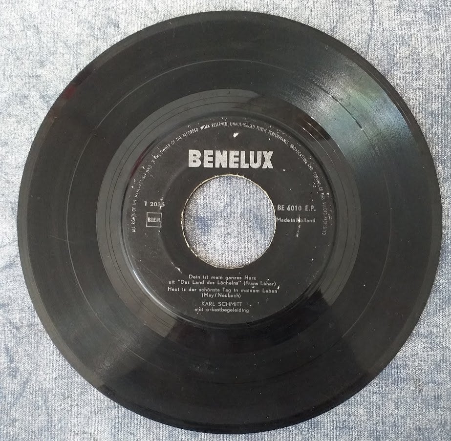Vinyl single van Karl Schmitt [1520]  [CDViSi], Gebruikt, 7 inch, EP, Schlager