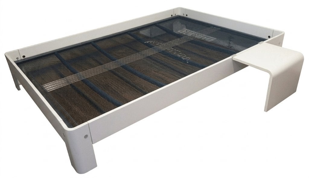 Auping Auronde Elektrisch verstelbaar 140cm bij 200cm, Huis en Inrichting, Ophalen, Eenpersoons, Beige, Auronde