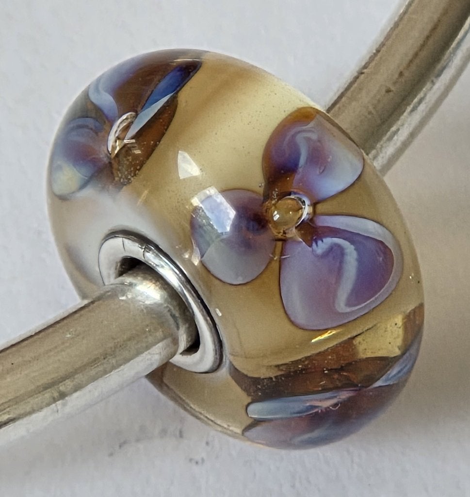 Trollbeads AMBER VIOOLTJES  **NIEUW**, -, Verzenden, -, Nieuw