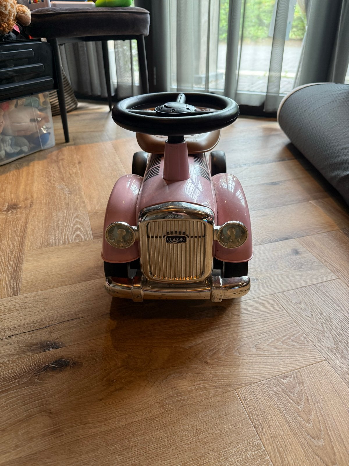 Roze loopauto 'Classic 1930' voor kinderen, Ophalen of Verzenden, Gebruikt, Loopvoertuig