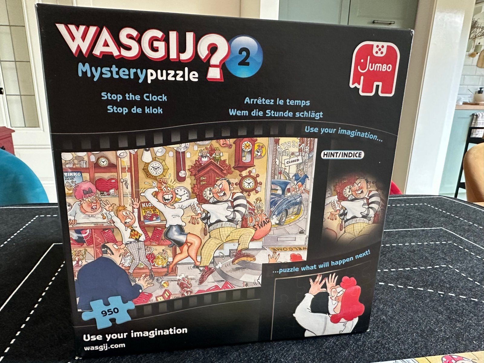 Puzzel Wasgij Mystery 2: Stop the Clock - 950 stukjes, Ophalen, Zo goed als nieuw