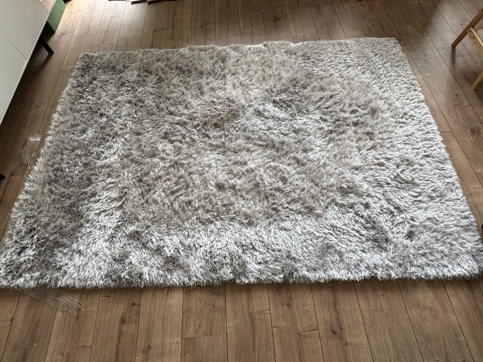 Vloerkleed grijs/zilver Benuta, Ophalen, 150 tot 200 cm, 200 cm of meer, Zo goed als nieuw