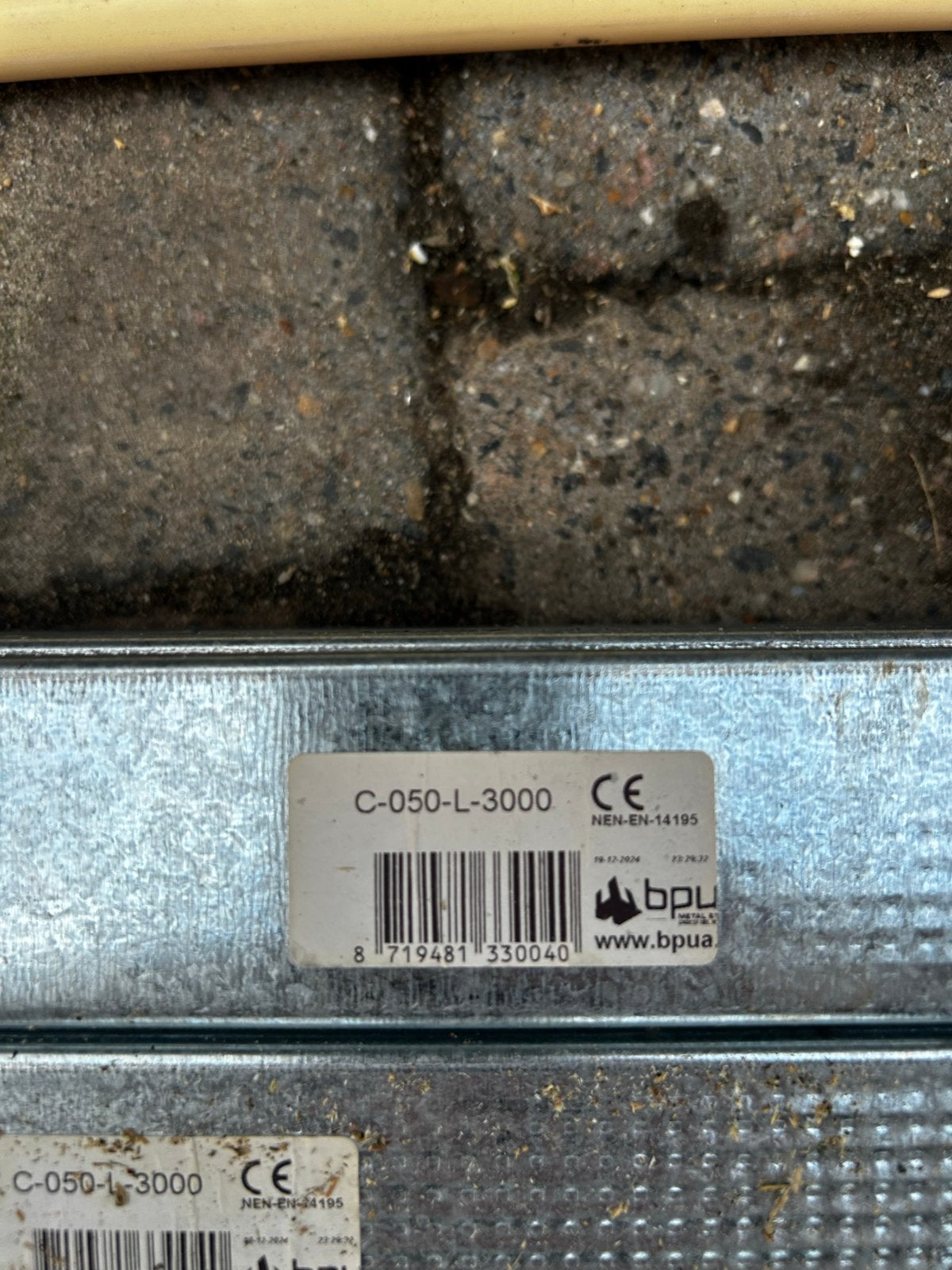 Metal stud C50 - 8 lengtes van 3000mm, Doe-het-zelf en Verbouw, Metalen, Ophalen, Nieuw, Overige metalen