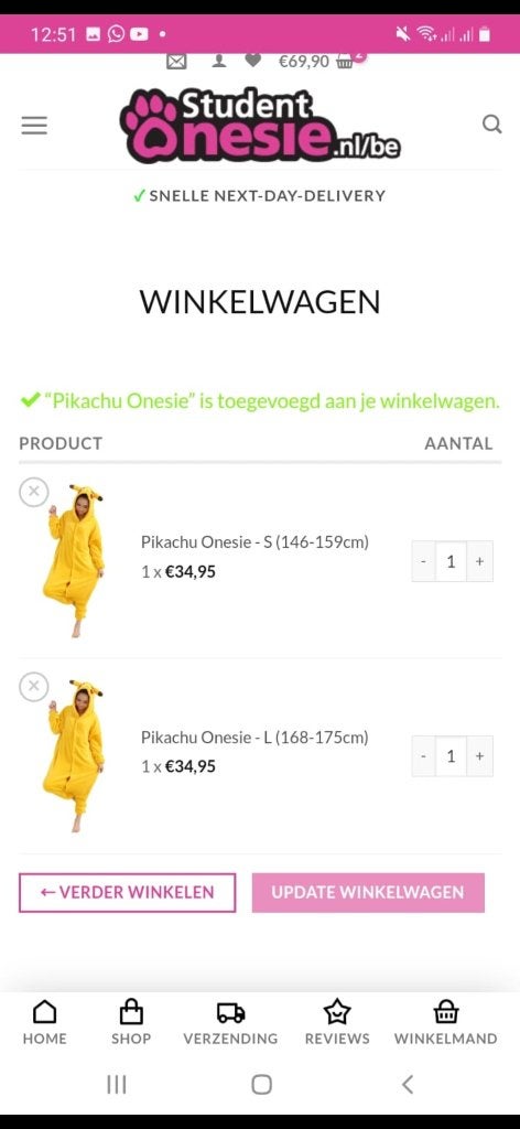 Pikachu onesie pak maat M in nieuwstaat, Kleding | Heren, Ophalen of Verzenden, Nieuw, Maat 48/50 (M)