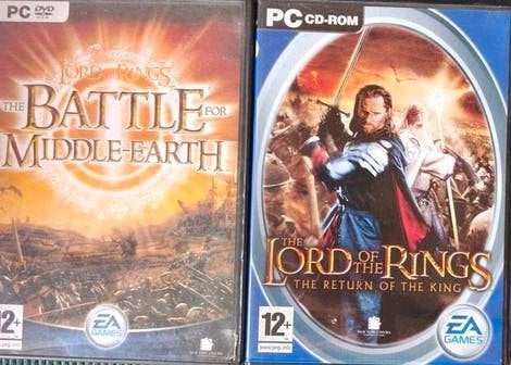 Collectie Lord of the Rings PC games (2 games) LOTR BFME, Spelcomputers en Games, Games | Pc, 1 speler, Ophalen of Verzenden, Zo goed als nieuw