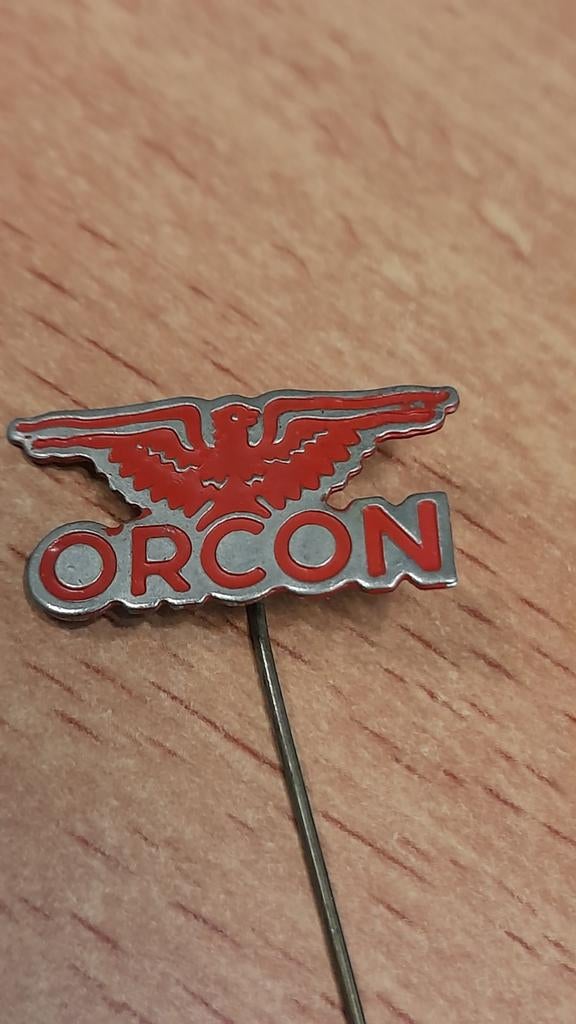 Vintage ORCON Speldje/Pin met Adelaar, Verzenden, Gebruikt, Merk, Speldje of Pin