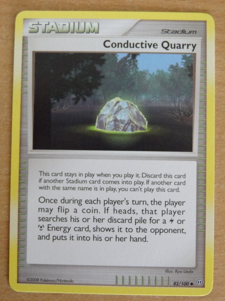 Pokémonkaart Stadium Conductive Quarry 82/100 >Snelle Verzen, Ophalen, Zo goed als nieuw, Losse kaart