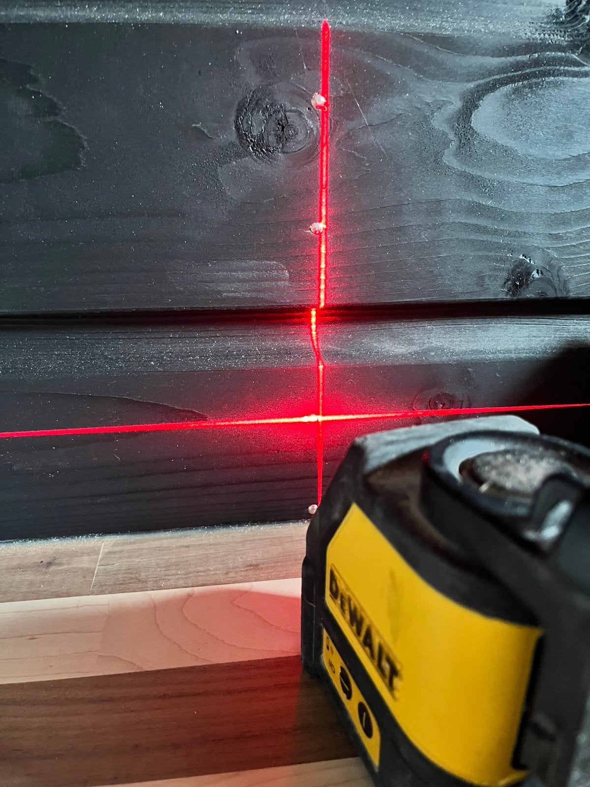 Dewalt laser waterpas - Kruislijnlaser, Ophalen of Verzenden, Gebruikt, Licht