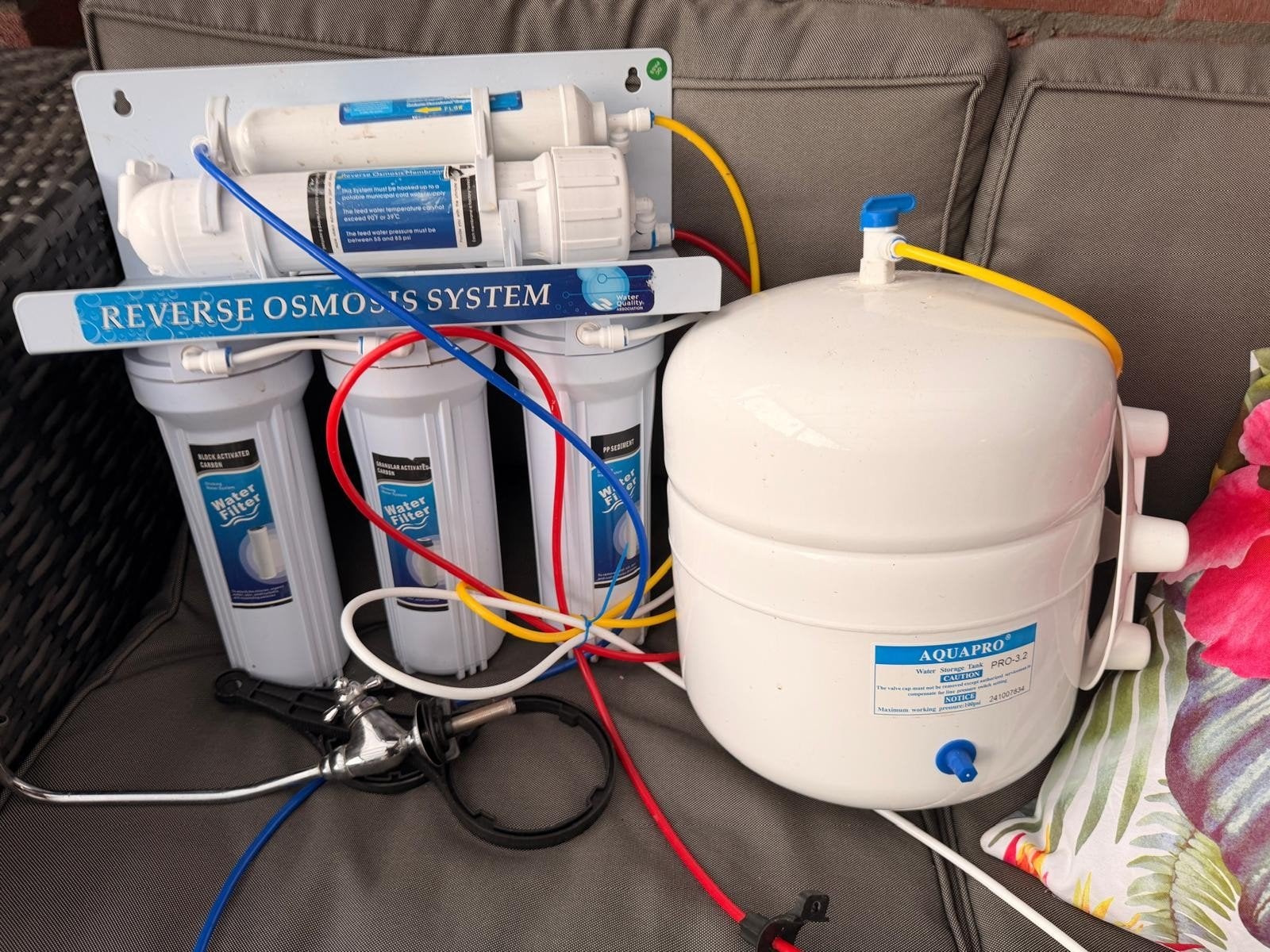 AQUAPRO Waterfiltersysteem, Ophalen