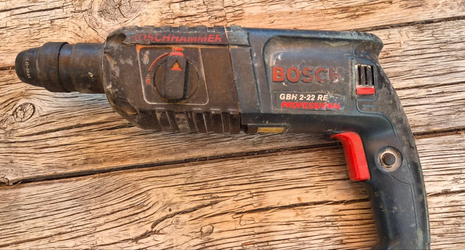 Klopboormachine / boorhamer Bosch GBH 2-22 RE Professional, Boor- en/of Breekhamer, Ophalen of Verzenden, Klopboormechanisme, Gebruikt