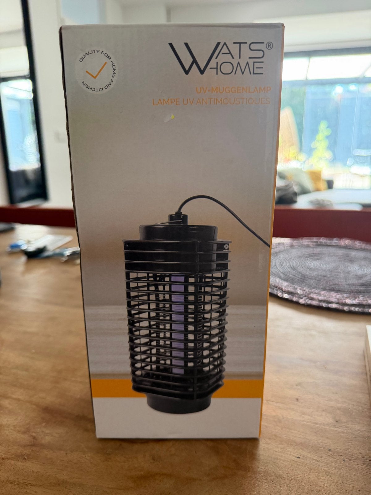 Wats Home UV-Muggenlamp - Effectieve insectenbestrijding, Zwart, Nieuw, Kunststof, Ophalen of Verzenden