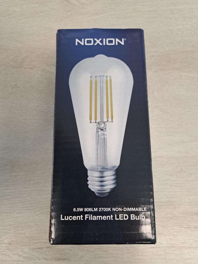 Noxion Lucent Filament LED Lamp E27 6.5W 806LM 2700K, Info@noxion.com, Verzenden, Noxion, Nieuw