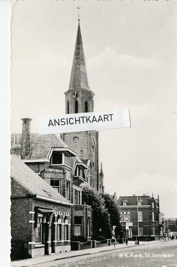 Ansichtkaart Sint Jansteen - RK Kerk, Ophalen of Verzenden, 1960 tot 1980, Gelopen, Zeeland