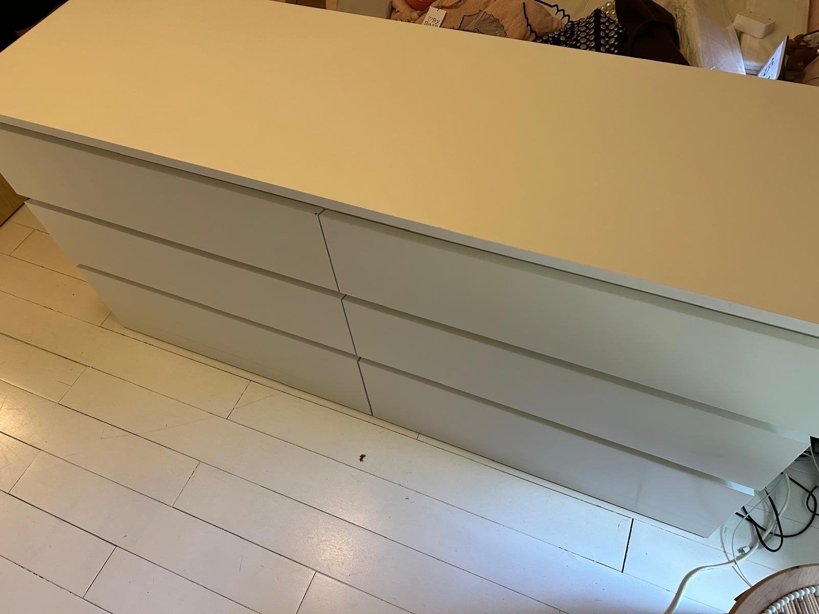 Ladekast met 6 laden - wit, Huis en Inrichting, Kasten | Ladekasten, Ophalen, Gebruikt, 5 laden of meer, Minder dan 100 cm
