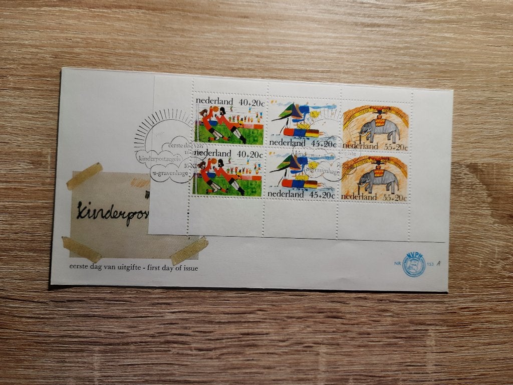 Nederland fdc, Verzenden, Na 1940, Gestempeld