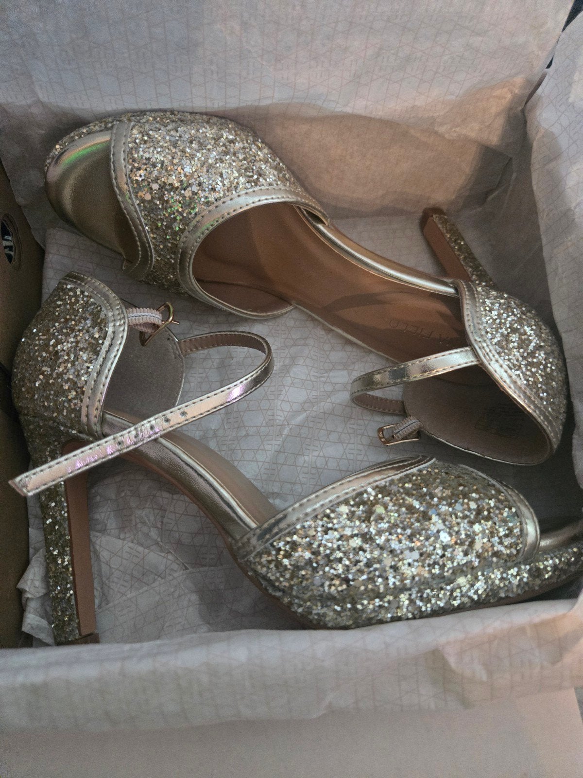 Anna Field gouden glitter hakken, Ophalen, Overige kleuren, Nieuw, Pumps