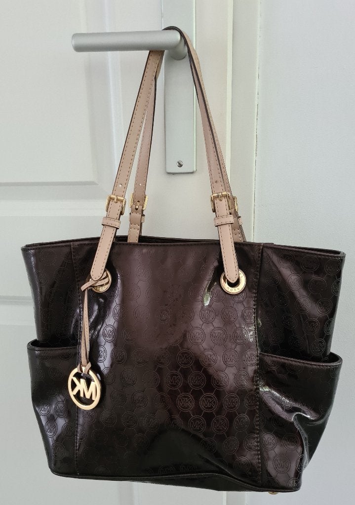Michael kors schoudertas, Ophalen of Verzenden, Gebruikt, Bruin, Schoudertasje