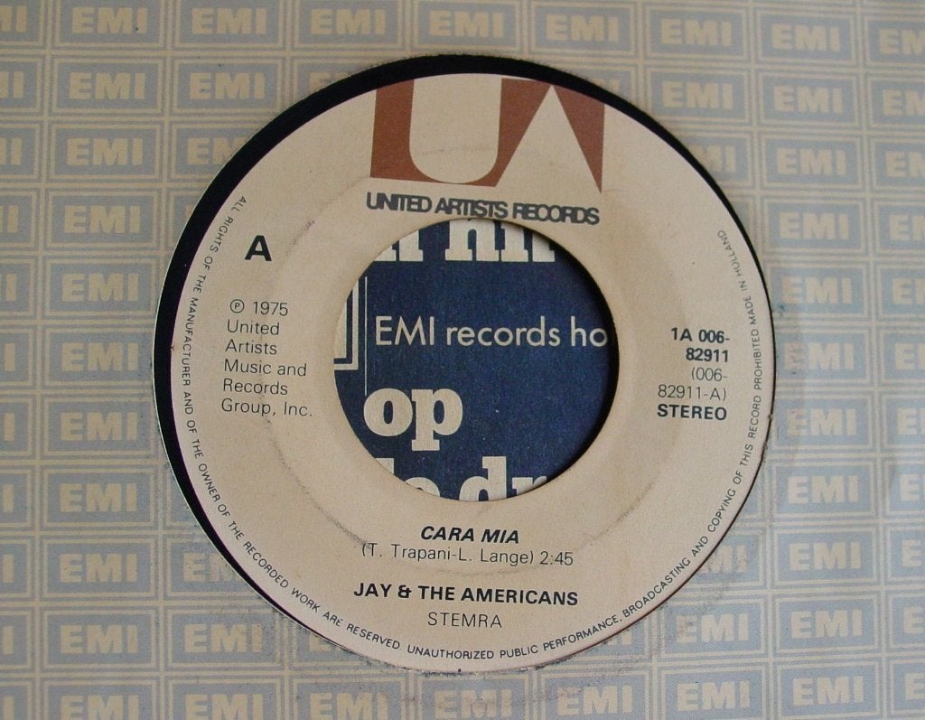 45T 7INCH VINYL SINGLE JAY AND THE AMERICANS, Ophalen of Verzenden, Zo goed als nieuw, Pop