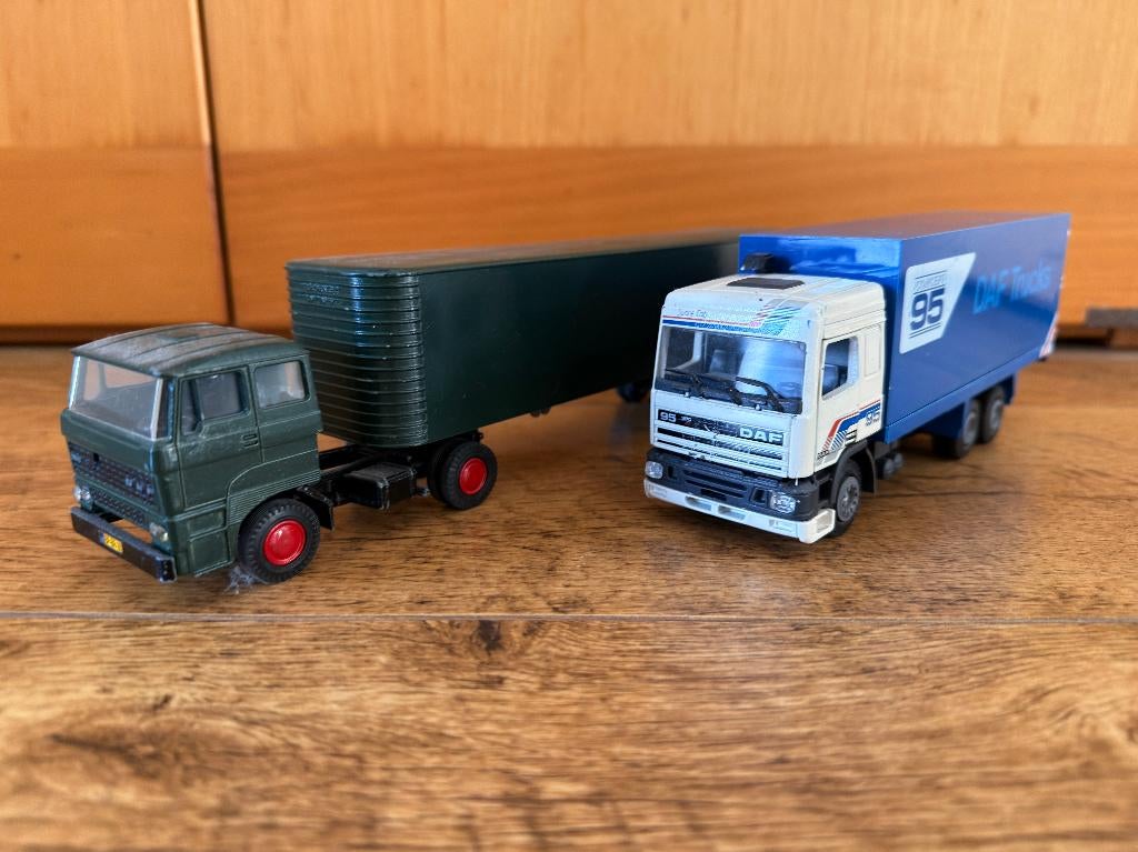 DAF Legertruck + DAF Concept 95 Truck (Lion Toys), Ophalen of Verzenden, Gebruikt, Bus of Vrachtwagen, Overige merken