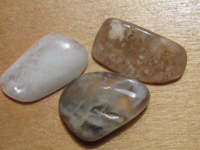 e. 2x 3 stuks edelstenen MAANSTEEN (7), Verzenden, Nieuw