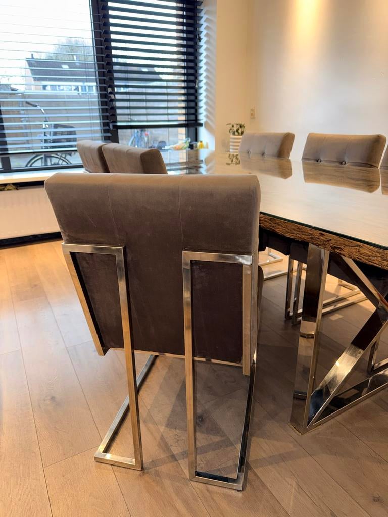 6 Madison Richmond stoelen - Goede staat, Ophalen, Gebruikt, Overige kleuren, Stof