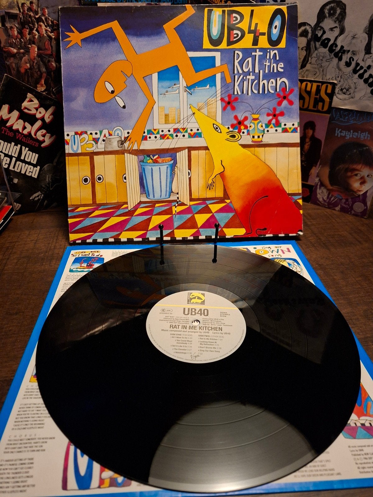 UB40 - Rat In The Kitchen LP (1986) - Pop Reggae Vinyl, Cd's en Dvd's, LP, Gebruikt, Pop, Overige formaten