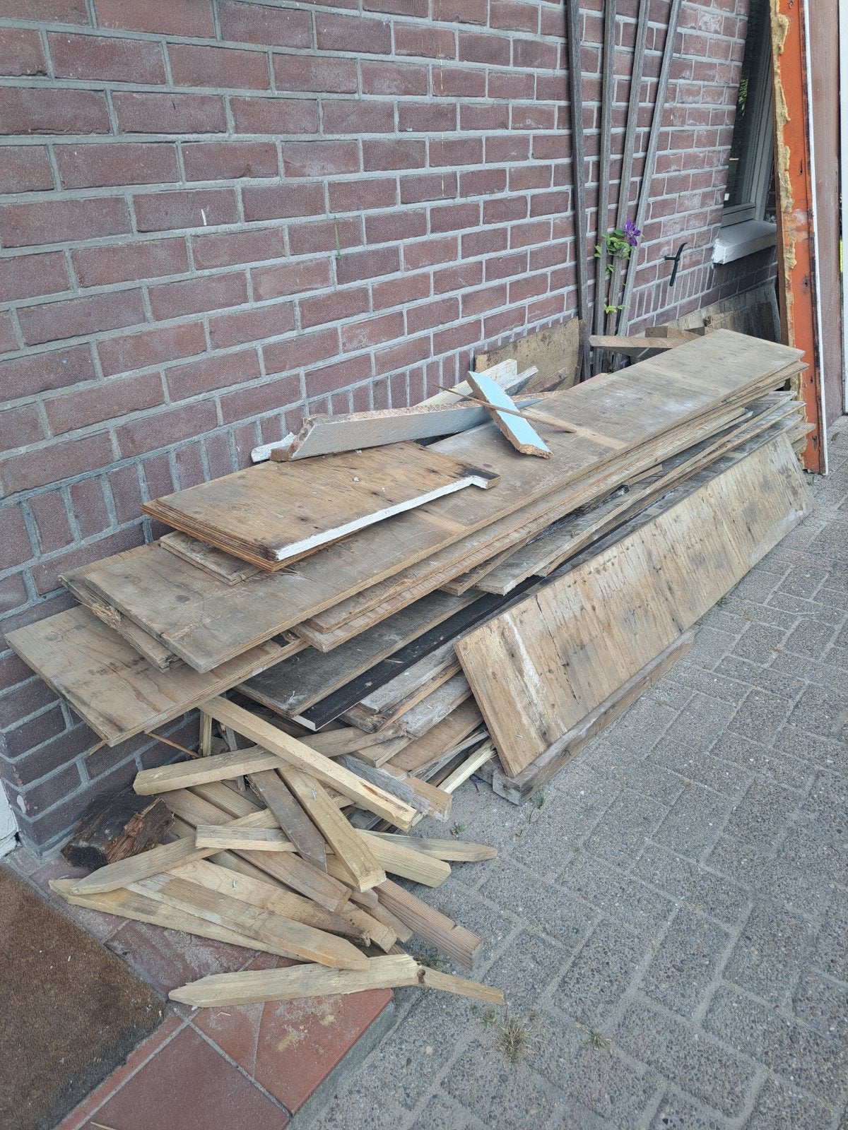 Gratis hout, Minder dan 3 m³, Ophalen, Overige houtsoorten