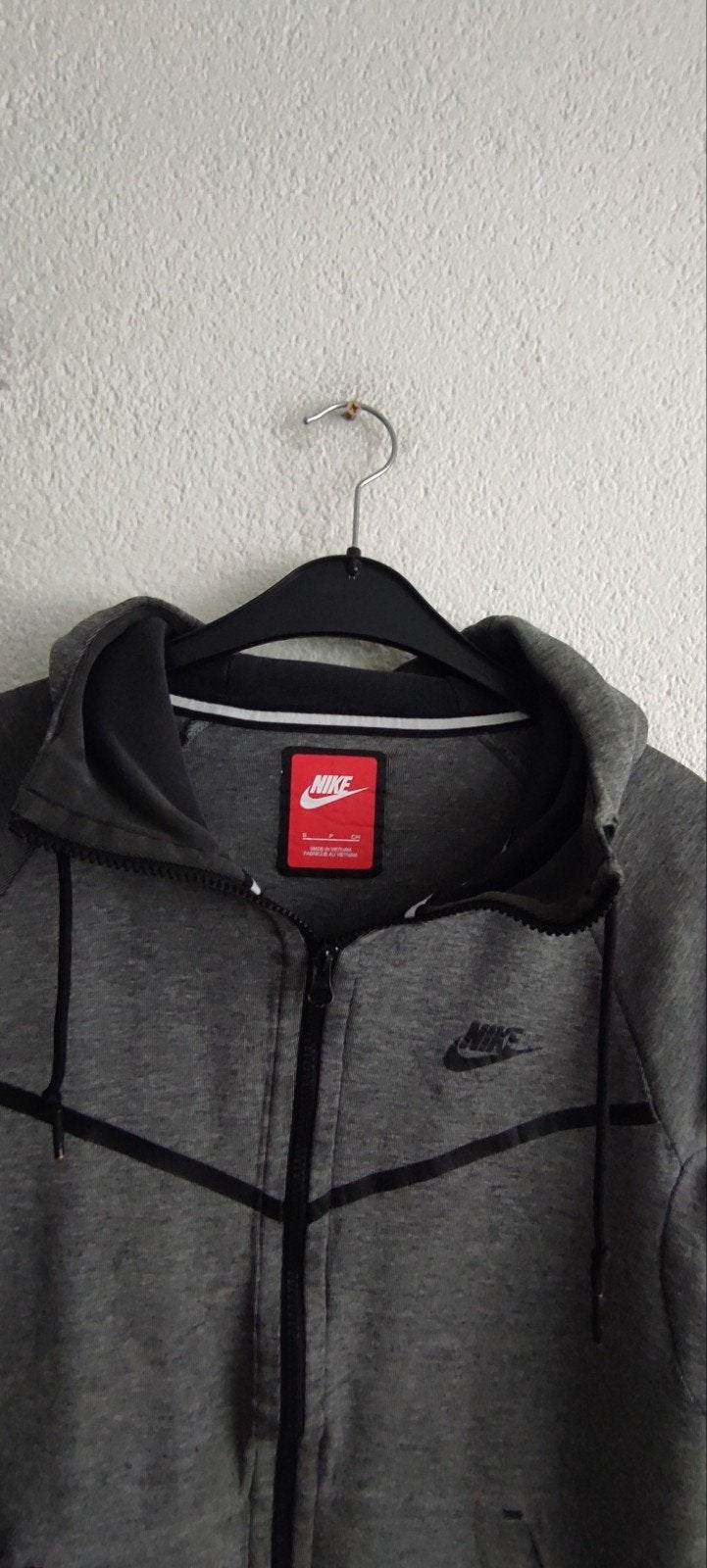 Nike Tech Fleece Hoodie Grijs Maat S, Nike, Ophalen of Verzenden, Zo goed als nieuw, Grijs