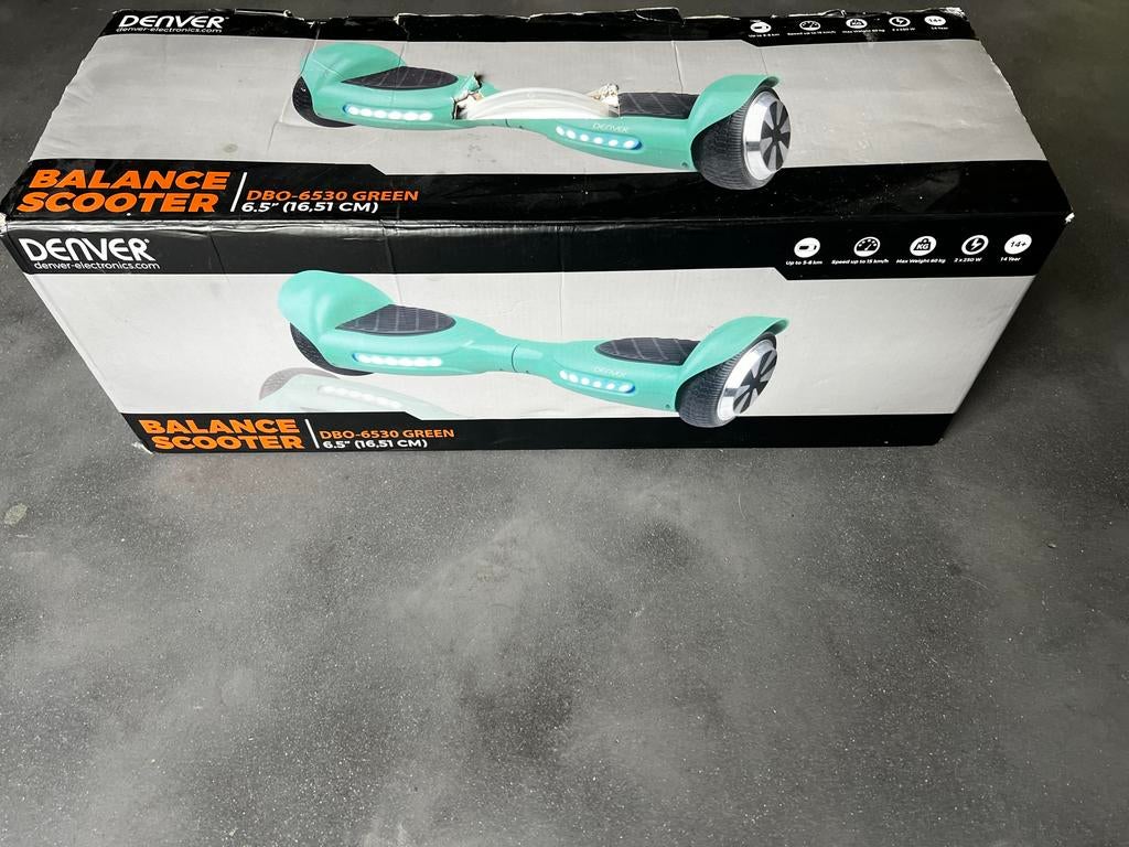 Denver Hoverboard DBO-6530 Groen, Ophalen of Verzenden, Zo goed als nieuw, Overige typen