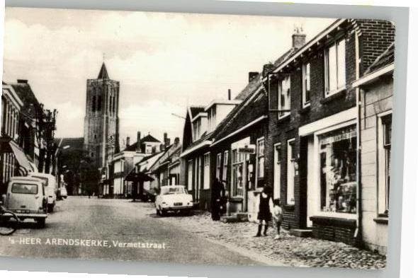 's-Heer Arendskerke Vermetsraat met auto's en winkels, Verzamelen, Verzenden, 1960 tot 1980, Zeeland