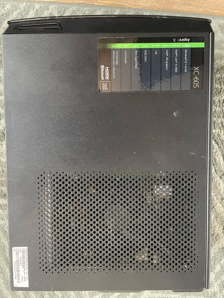 Acer Aspire XC-605 - i5-4460, 8GB RAM, Computers en Software, Desktop Pc's, Gebruikt, 3 tot 4 Ghz, 8 GB, Ophalen