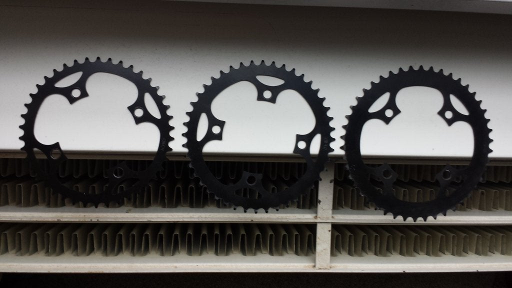 bmx street dirt fixie tandwielen 104 bcd staal 42 44 46 CW, Fietsen en Brommers, Ophalen, CW, Overige typen, Staal