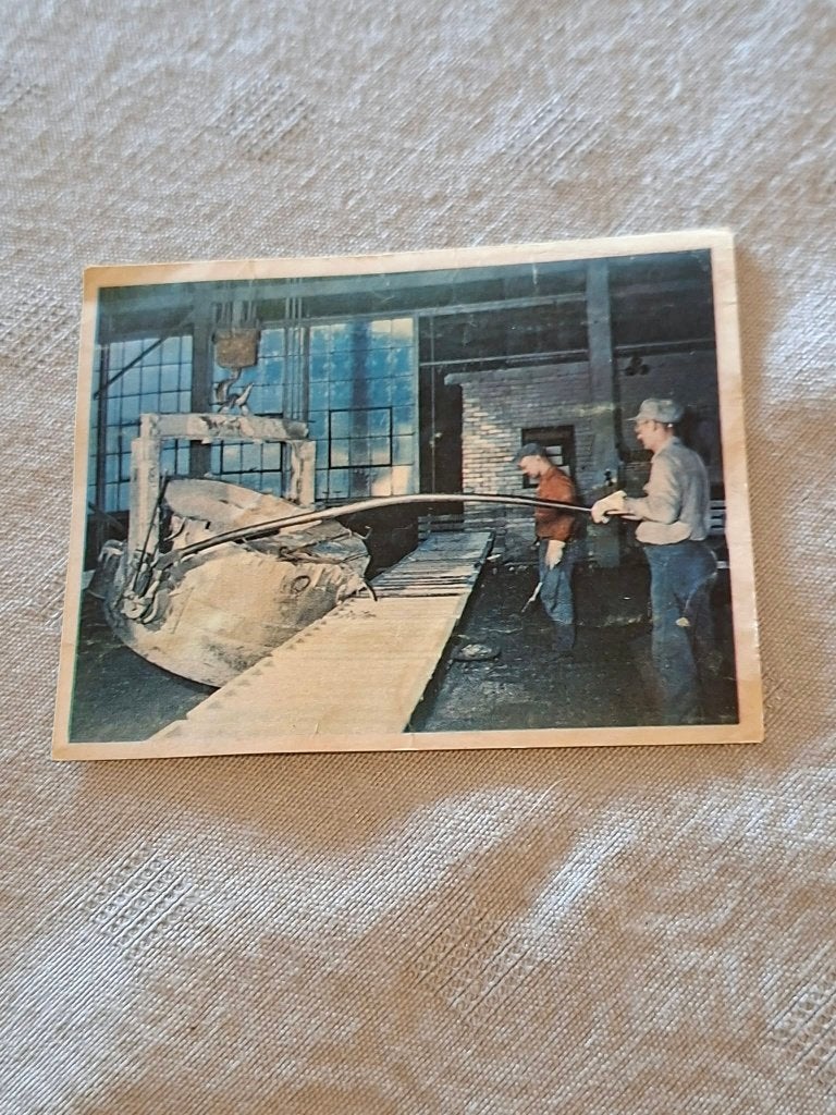 Prentje/Chromo : Staalgieterij / Victoria, 1960 tot 1980, Gebruikt, Ophalen of Verzenden, Prent