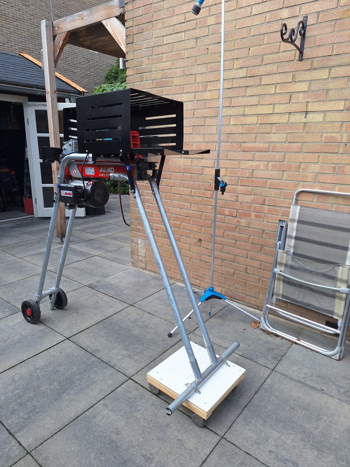houtkloofmachine elektrisch, Ophalen, Zo goed als nieuw, Elektrisch, Staand