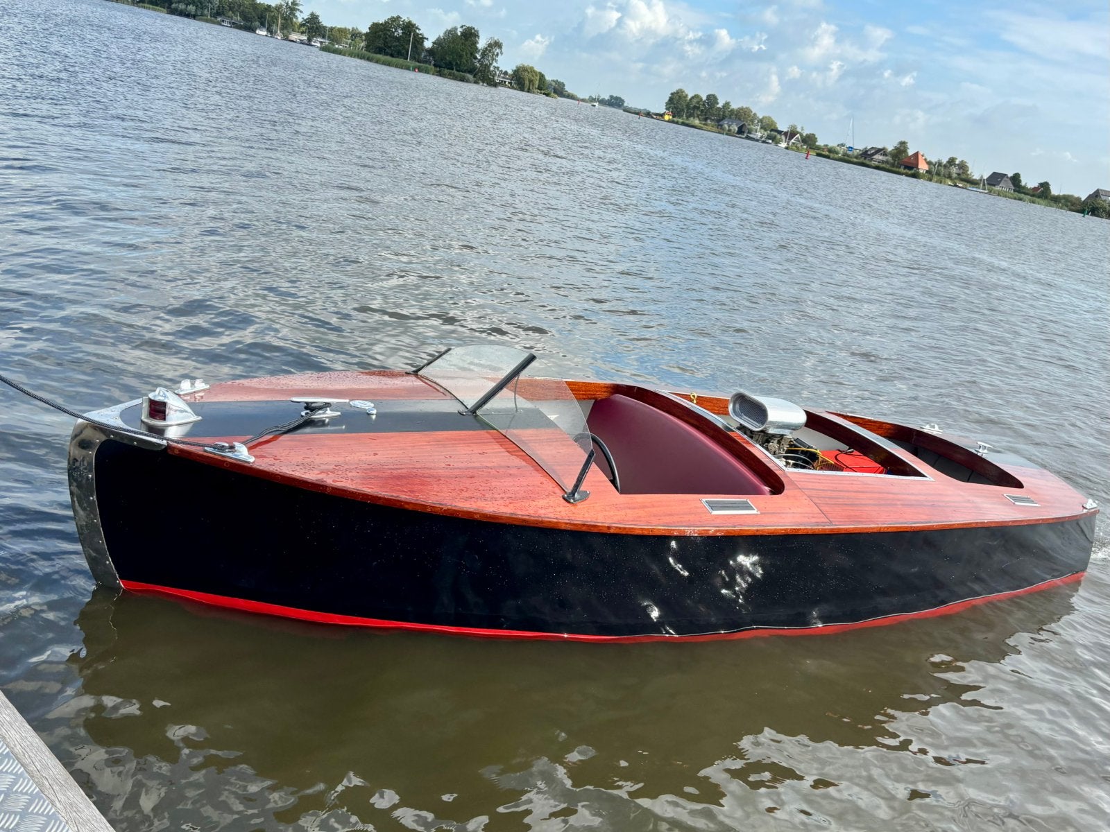 Chris Craft runabout look |  one off | GM494 7,4L V8 | 300PK, Ophalen, Gebruikt, Binnenboordmotor, Bayliner
