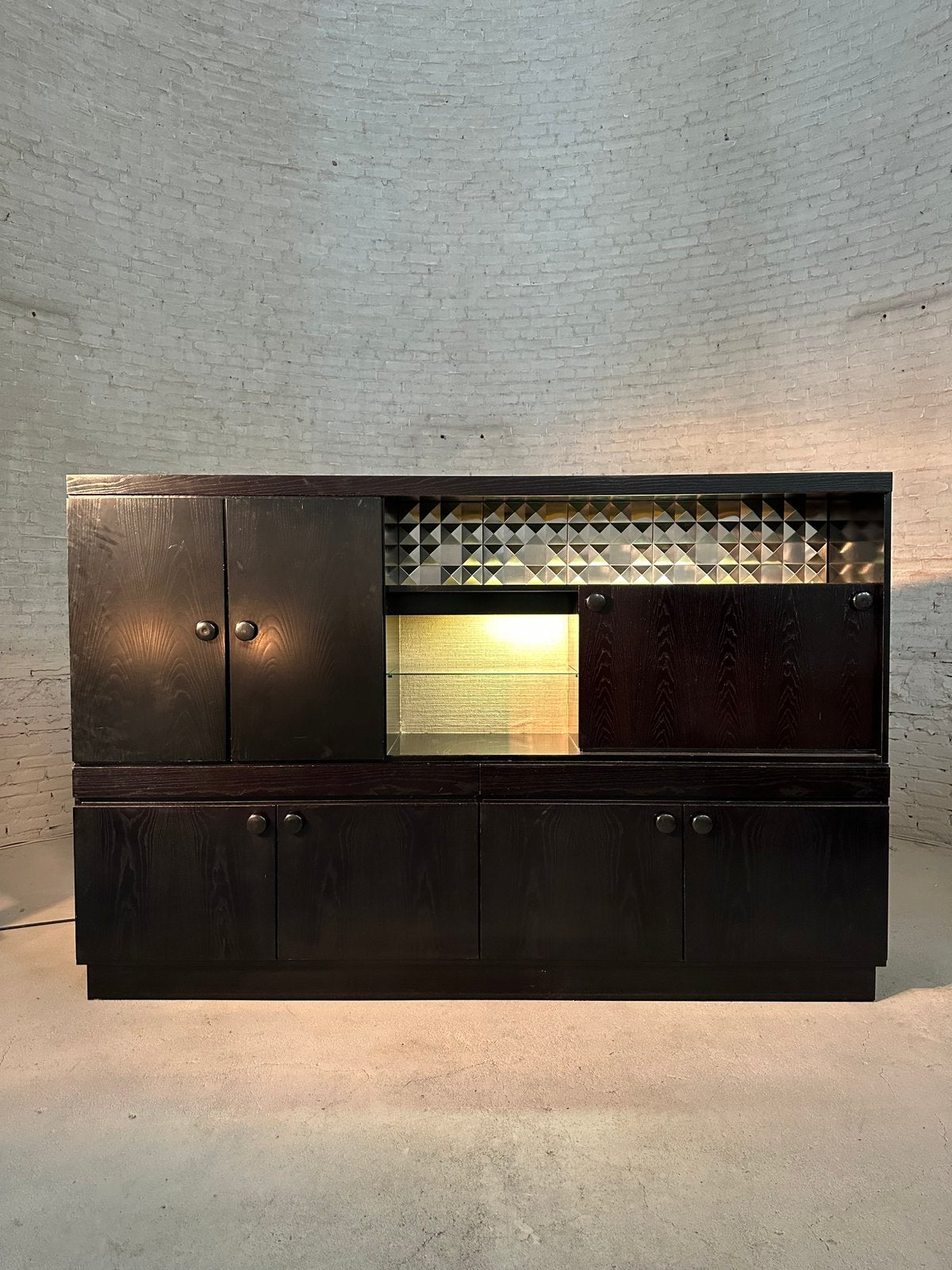 Brutalist De Coene stijl kast, Ophalen of Verzenden, Zo goed als nieuw, Minder dan 150 cm, Minder dan 100 cm
