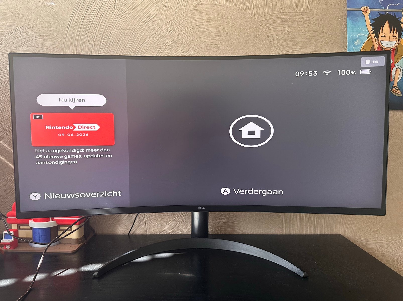 LG Curved Monitor 34 inch UltraWide QHD 100Hz HDR10, Computers en Software, Monitoren, HDMI, IPS, Curved, Zo goed als nieuw