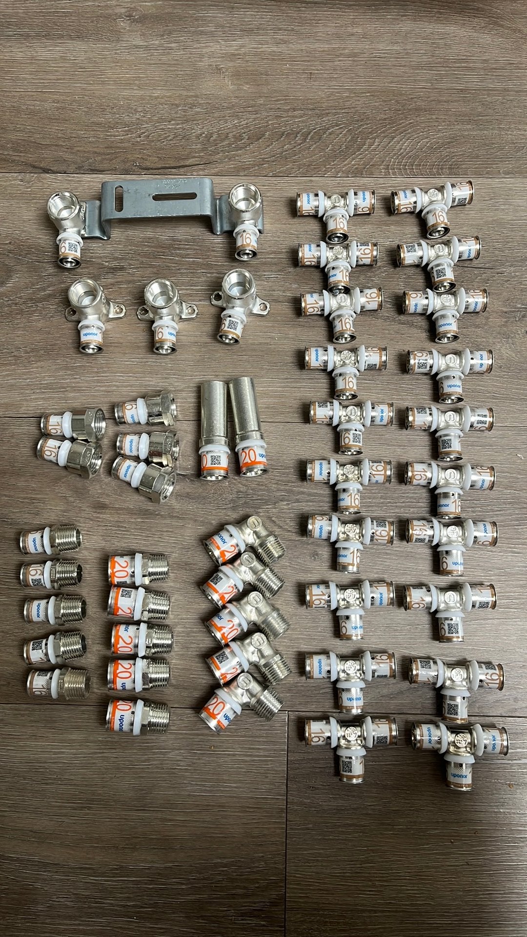 Uponor koppelingen, Doe-het-zelf en Verbouw, Buizen en Afvoer, Zo goed als nieuw, Overige typen, Overige materialen, 6 meter of meer