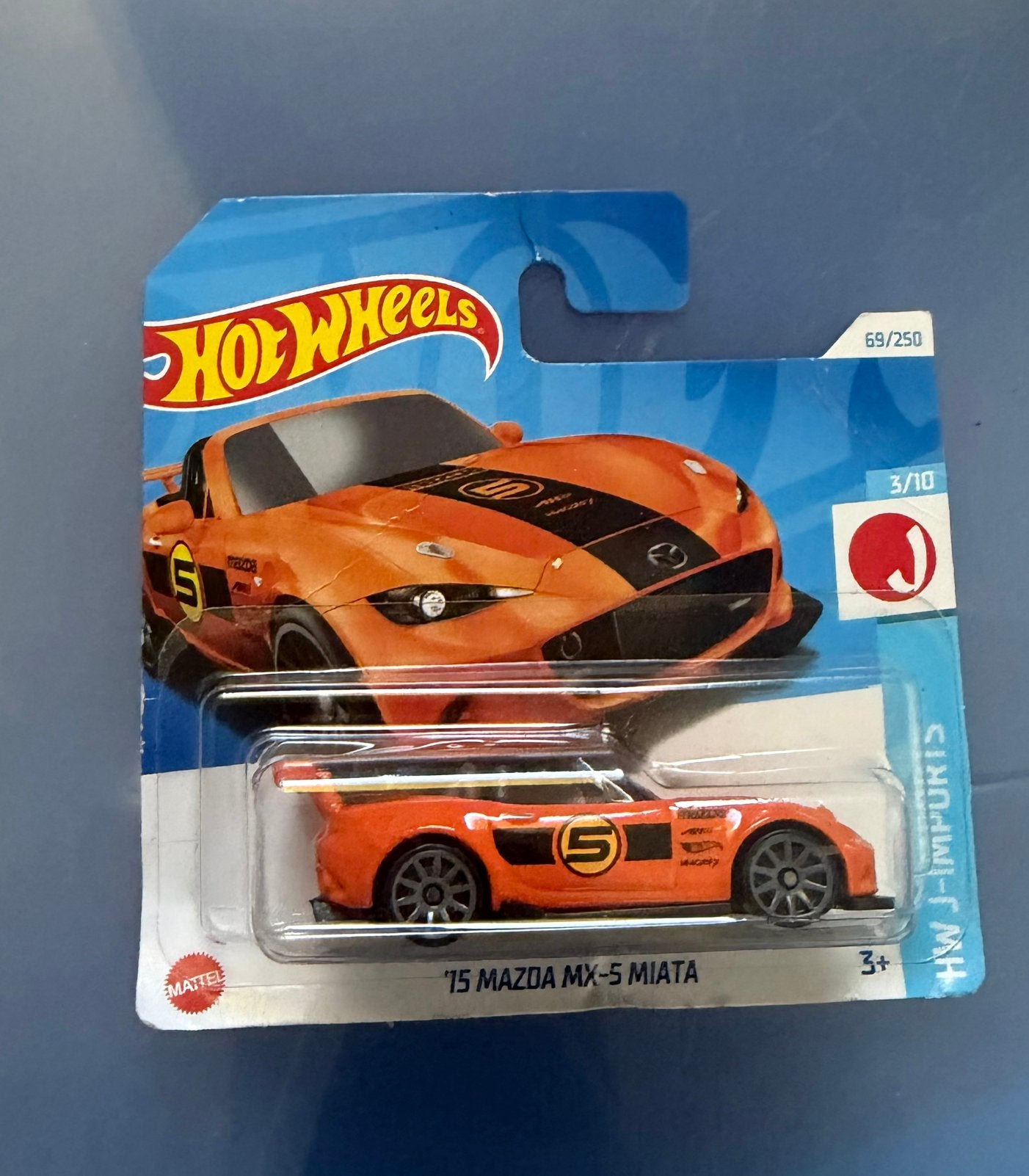 Hot wheels Mazda mx 5 (kaart beschadigd), Ophalen of Verzenden, Zo goed als nieuw